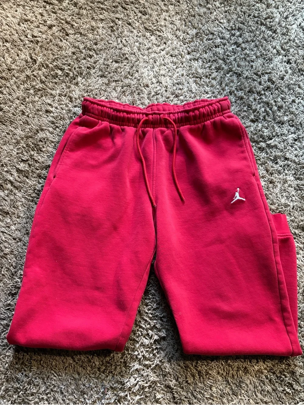 Jordan Red Fleece Jogger Pants